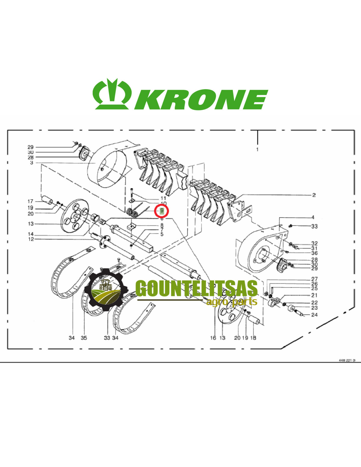 Τζίνι KRONE KR10-16 REF:9382750-2785521